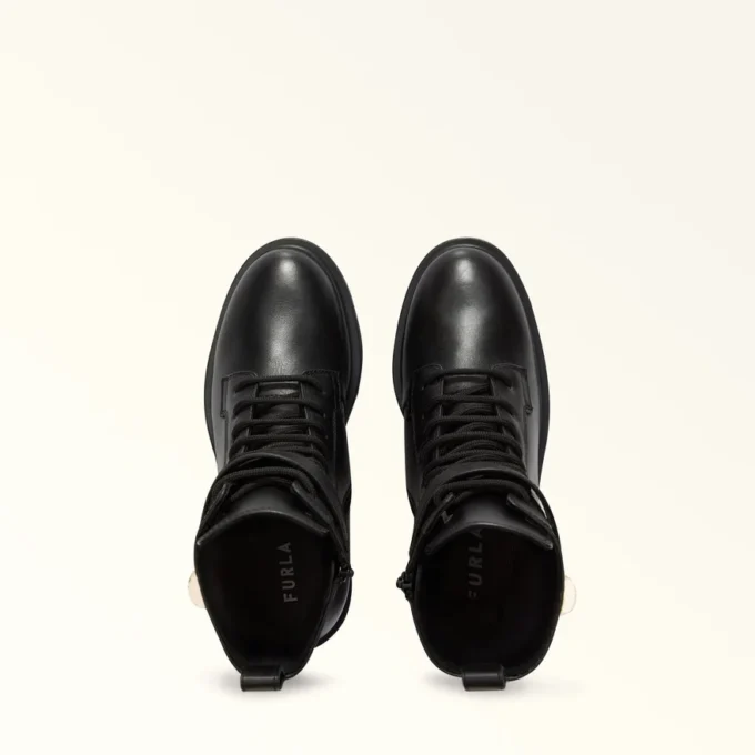 Botas de cano curto com atacadores Furla Sfera Botas de cano curto com atacadores Furla Sfera