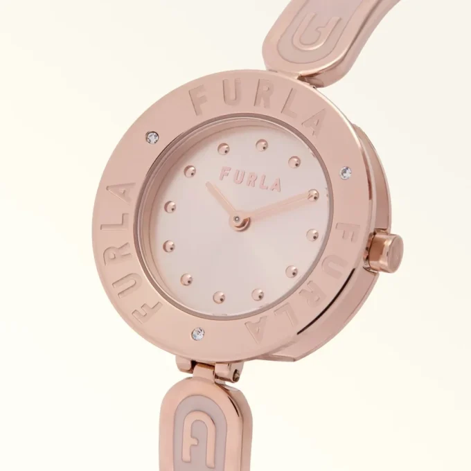 Relógio Furla Essential com caixa redonda